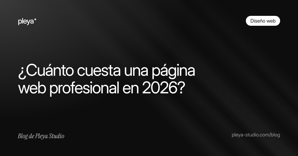 ¿Cuánto cuesta una página web profesional en 2026? Precios reales en España