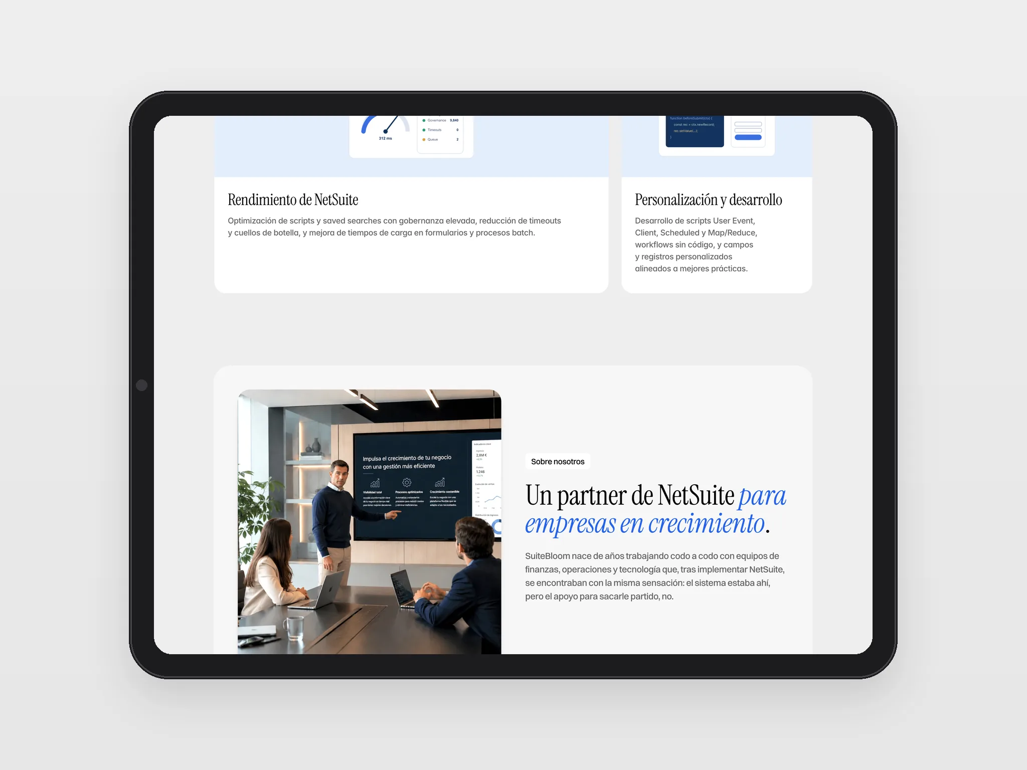 Un partner, no un helpdesk