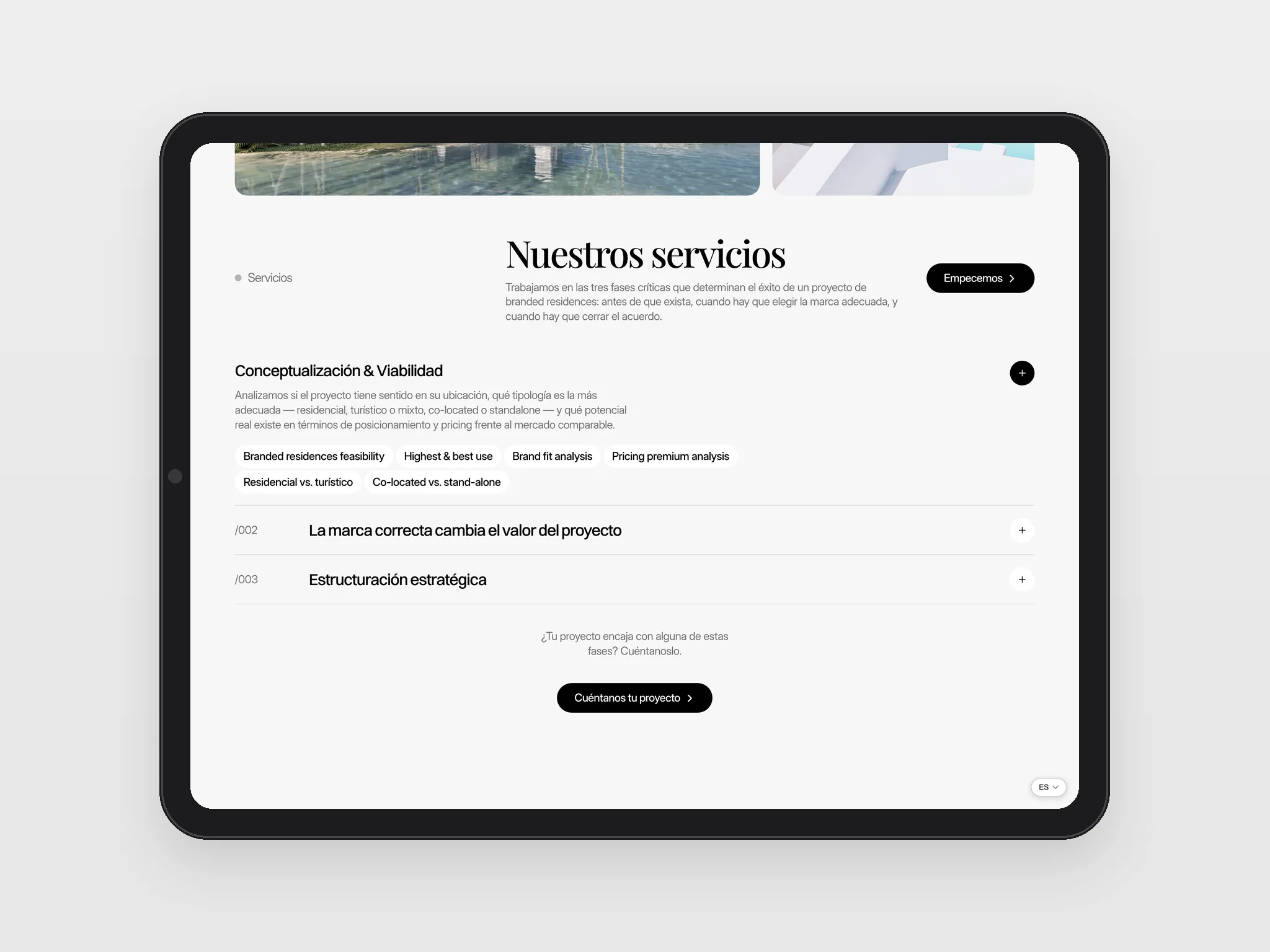 Servicios por fases